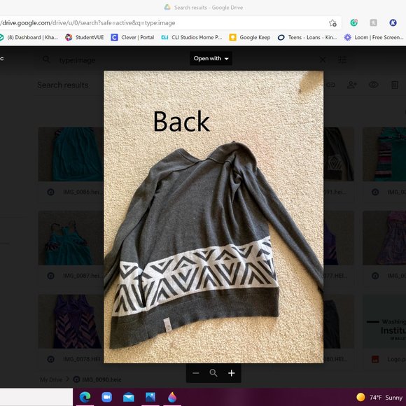 Grey and white Cardigan - Picture 2 of 3